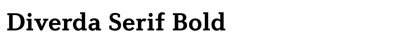 Diverda Serif Bold